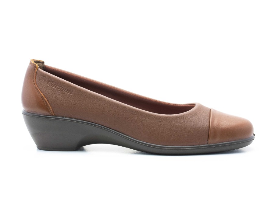 Sapatos | Camport Sapato Dress Code Stretch Castanho