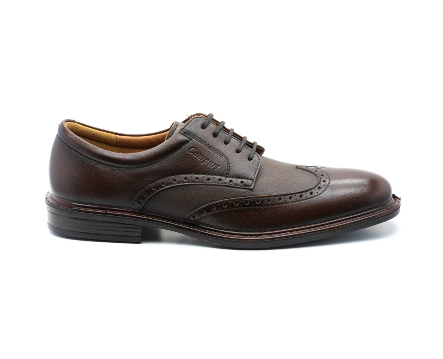 Sapatos | Camport Sapato New Nobleman Stretch Castanho Escuro