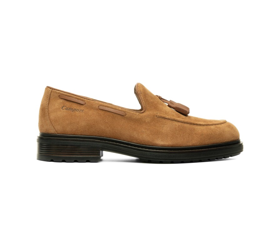 Mocassins | Camport Mocassin Premium Ii Suede Castanho