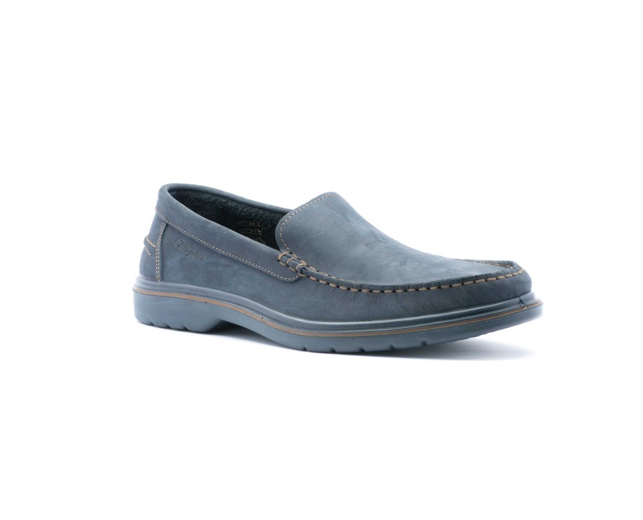 Mocassins | Camport Sapato Pu Boat Azul Escuro