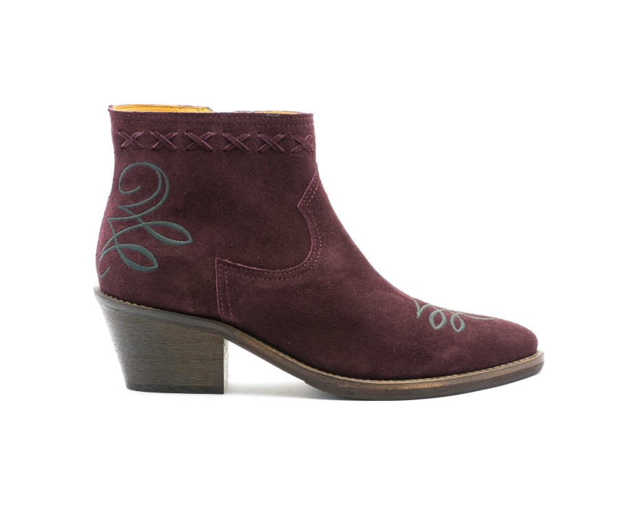 Botas De Salto Alto | Camport Bota Texas Girl Bordeaux