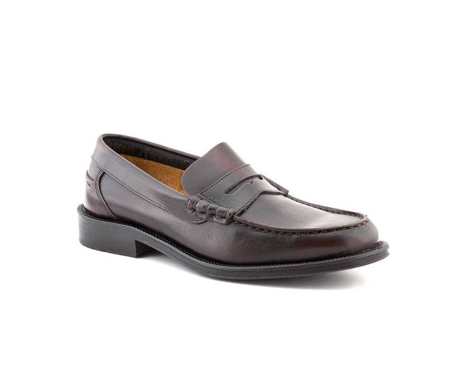 Mocassins | Camport Sapato Executive Bordeaux Escuro