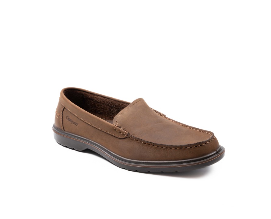 Mocassins | Camport Sapato Pu Boat Castanho